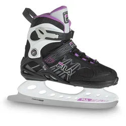 FILA Schlittschuhe Primo Ice Lady (Freizeit, sandgestrahlte Edelstahl, Kufe 53-55HRC mit 3mm Stärke) schwarz/magenta Dam
