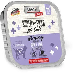 MAC's Cat Vetcare Diätnahrung 100g Schale Katzennassfutter 16 x 100 Gramm Urinary Pute & Rind