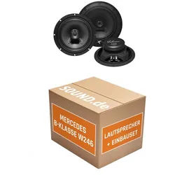 JUST SOUND best choice for caraudio Lautsprecher hinten Hifonics VX62 für Mercedes B-Klasse W 242 / W 246 Auto-Lautsprecher (90 W) schwarz