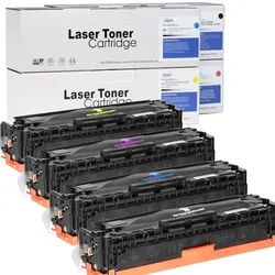 Toner Set für HP Color LaserJet CP1215 D&C-Tonerkassetten 4 Farben kompatibel HP 125A