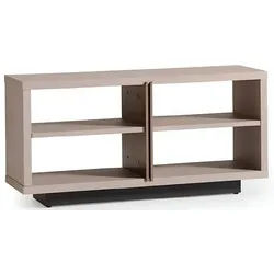 Xlmoebel Bücherregal Standregal aus Holz in Beige mit stabilen Regalböden, 1-tlg., Hergestellt in Europa beige|blau