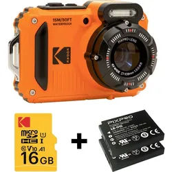 Kodak Kodak Digitalkamera 15 Megapixel Opt. Zoom: 4 x Orange inkl. Akku, in Kompaktkamera orange