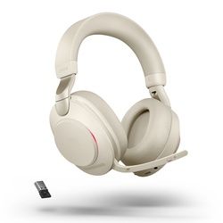 Jabra Evolve2 85 Headset, Stereo, kabellos, Beige Bluetooth, inkl. Link 380 USB-A, Optimiert für Microsoft Teams