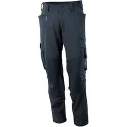 Mascot Hose mit Knietaschen, Stretchstoff Hose Größe 76C52, schwarzblau