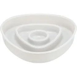 TRIXIE Slow Feeding Napf, Kunststoff / TPR, 0,35l / 15 x 15 cm, grau