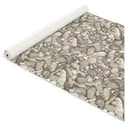 ANRO Schaum-Badematte Antirutschmatte Weichschaummatte Badezimmer Extra Breit, Höhe 5 mm, strapazierfähig, Drainage Effekt, Rillen, wasserdurchlässig, rutschhemmend, pflegeleicht, Weich, Rutschfest, Rutschhemmend, Schnelltrockend, mit Drainagelöchern, Modern, Praktisch, PVC, Eckig, Geprägt grau Eckig | 130 cm x 500 cm x 5 mm