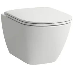 LAUFEN LUA Advanced Wand-Tiefspül-WC H8660800000001 36x52cm, rimless, inklusive WC-Sitz mit Absenkautomatik, weiss