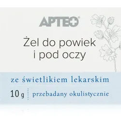 Apteo Eyelid and under eye gel Gel spendet spannender Haut Feuchtigkeit 10 g