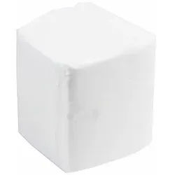 Toilettenpapier, Einzelblätter, 2-lagig, weiss, 100% Zellstoff, Blattformat: 10 x 22 cm, 1 Karton = 40 Packungen mit 225 Blatt = 9000 Blatt