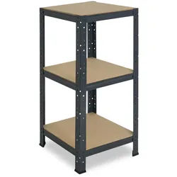 shelfplaza HOME 90x50x50 cm Schwerlastregal in anthrazit mit 3 Böden und 175 kg Traglast pro Boden