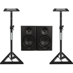 Edifier MR4 2.0 Studiomonitore Black Stativ Set