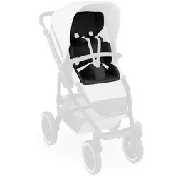 ABC Design Kinderwageneinlage , Schwarz , Textil , 31x7x42 cm , EN 1888 , pflegeleicht, Gurtschlitze, schadstofffrei, atmungsaktiv , Baby on Tour, Kinderwagen, Kinderwagenzubehör, Sonstiges Kinderwagenzubehör