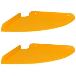 vidaXL Regal Schwebendes Regal mit Regal 2 pcs Senfgelb 24 x 24 x 2 cm, 2-tlg. gelb