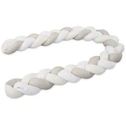 Babybay Nestchenschlange , Creme, Multicolor, Weiß, Grauweiß , Textil , 180x9x9 cm , Textiles Vertrauen - Oeko-Tex® , schadstoffgeprüft , Schlafen, Babytextil-Kollektionen