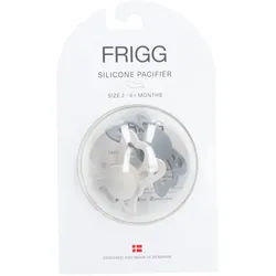 Frigg Silikon Schnuller Schmetterling Grau - Silber 6-18 Monate