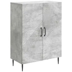 vidaXL Sideboard 66 x 34,5 x 89,5 cm Sideboard Wohnzimmer Schrank Betongrau 66x34,5x89 grau
