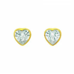 Adelia ́s Paar Ohrhänger Damen 333 Gold Ohrringe Ohrstecker mit Zirkonia, mit Zirkonia Goldschmuck für Damen goldfarben