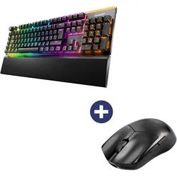 Be Quiet Maus Dark Perk Sym + Tastatur Light Mount Silent Linear RGB-LED