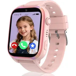 ELEJAFE Smartwatch (2,5 cm, sim-karte), 4G Kinder Smartwatch rosa
