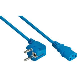 KM SK0130-B050 - Netzkabel Schutzkontakt-Stecker Typ E+F, Buchse C13, 5m