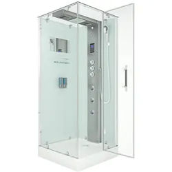 AcquaVapore Dampfdusche Duschtempel Sauna Dusche Duschkabine D38-20R3 100x100 cm ohne 2K Scheiben Versiegelung