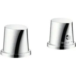 hansgrohe Fertigset Axor Starck Organic 2-L-BW-Rand-Arm., mit Thermostat, chrom