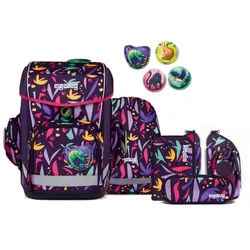 ergobag Schulranzen Cubo Light (5tlg., inkl. Federmäppchen, Schlamperrolle, Sportbeutel und Kletties)