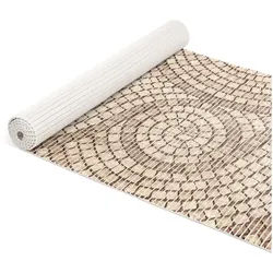 ANRO Schaum-Badematte Antirutschmatte Weichschaummatte Badezimmer Entspannung, Höhe 5 mm, strapazierfähig, Drainage Effekt, Rillen, wasserdurchlässig, rutschhemmend, pflegeleicht, Weich, Rutschfest, Rutschhemmend, Schnelltrockend, mit Drainagelöchern, Modern, Praktisch, PVC, Eckig, Geprägt beige Eckig | 65 cm x 100 cm x 5 mm