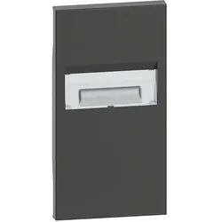 BTicino KG71 LivingNow 2M Abdeckung für Stufenbeleuchtung in Farbausführung Black