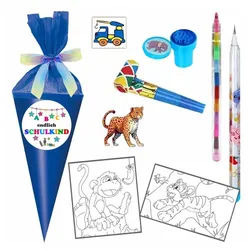 Herlitz Schultüte Mini 15 cm gefüllt blau