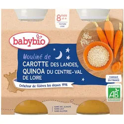 Babybio Mouliné DE Carotte DES Landes & Quinoa DU Centre-Val DE Loire ab 8 Monaten