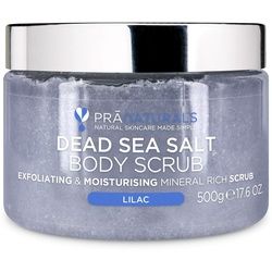 PraNaturals Körperpeeling mit Salz aus dem Toten Meer & Flieder 500 g