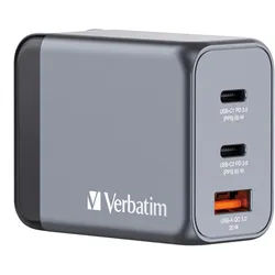 VERBATIM GNC-65 GaN Netzladegerät 3 Port 65W USB A/C