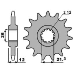PBR Standard-Stahlkettenrad 823 - 520