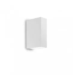 tetris-2 ap2, eine außenwandleuchte aus weißem aluminium, ideal lux