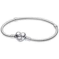 Pandora Armband Armband Damen Moments Herz Verschluss Silber 594594C00-17 cm