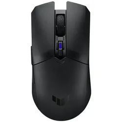 Asus TUF Gaming M4 Gaming-Maus (RF Wireless, Bluetooth, 2000 dpi, sechs programmierbare Tasten, PBT-Abdeckung, TFE-Mausfüße) schwarz