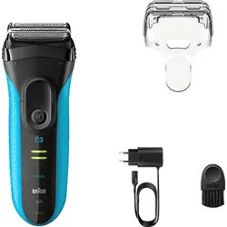 BRAUN 3040 (2025) Rasierer Series 3 Schwarz/Blau (MicroComb-Technologie)
