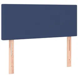 vidaXL Kopfteil, Bett Kopfteil Blau 100x5x78/88 cm Stoff