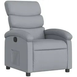 vidaXL Relaxsessel, Sessel Hellgrau Stoff