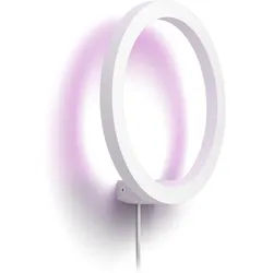 Philips Hue LED Wandleuchte White & Color Ambiance Sana, schwarz, Abschaltautomatik, Bluetooth, CCT - über Fernbedienung, Dimmfunktion, Einschlafhilfe, Farbsteuerung, Farbwechsel, Memory, nach Trennung vom Netz, Nachtlichtfunktion, RGB, Smart Home, Timerfunktion, Weckerfunktion, dimmbar über Fernbedienung, mehrere Helligkeitsstufen, LED fest integriert, Farbwechsler, RGB, warmweiß - kaltweiß, Steuerbar per App und Stimme, Smart Home fähig, Farbfähig und Weißtöne weiß