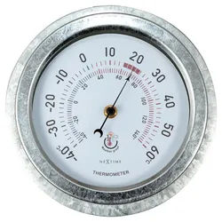 Thermometer Lily Silberfarben