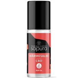CBD Wärmesalbe Roll-On 🔥Schmerzsalbe extra stark 🔥 Arnika & Teufelskralle | Sapura® Creme 50 ml