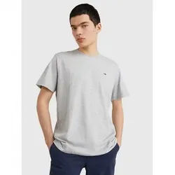 Tommy Jeans für Herren. DM0DM09598 Klassisches T-Shirt aus Bio-Baumwolle in Grau Regular Fit (XXL), Lässig, Kurzarm, Nachhaltig