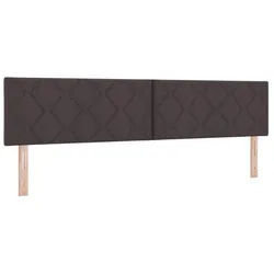 vidaXL Bett LED Kopfteil Braun 200 cm Stoff (1-tlg) braun