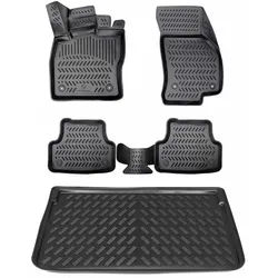 ELMASLINE Auto-Fußmatten für BMW iX1 2022-2026 [U11] - Gummimatten & Kofferraumwanne, für BMW iX1 - Extra hoher Rand für mehr Schutz schwarz