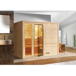 WEKA Sauna »Bergen 3«, ohne Ofen, BxHxT: 248 x 203,5 x 198 cm - beige