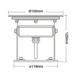 Pool Lampe - 9W - RGB-CCT - LoRa 433MHz - IP68
