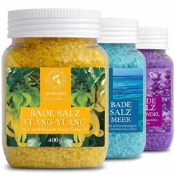 Aromatika Badesalz Set Lavendel - Meeresbrise Ylang-Ylang 1 St