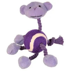 Figure with rope and tennis ball plush 16 cm - assorted